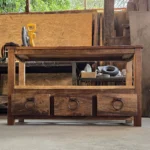 Rack TV rústico - 3 cajones