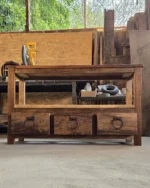 Rack TV rústico - 3 cajones