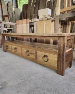 Rack TV rústico - 4 cajones