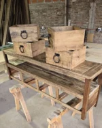 Rack TV rústico - 4 cajones - Imagen 3