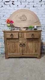 Vanitory Rústico De Madera Maciza