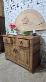 Vanitory Rústico De Madera Maciza - Imagen 3