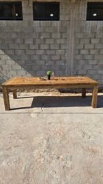 Mesa Rústica - Madera Maciza - Imagen 2